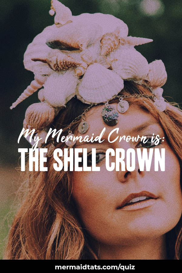 A woman with a shell crown.