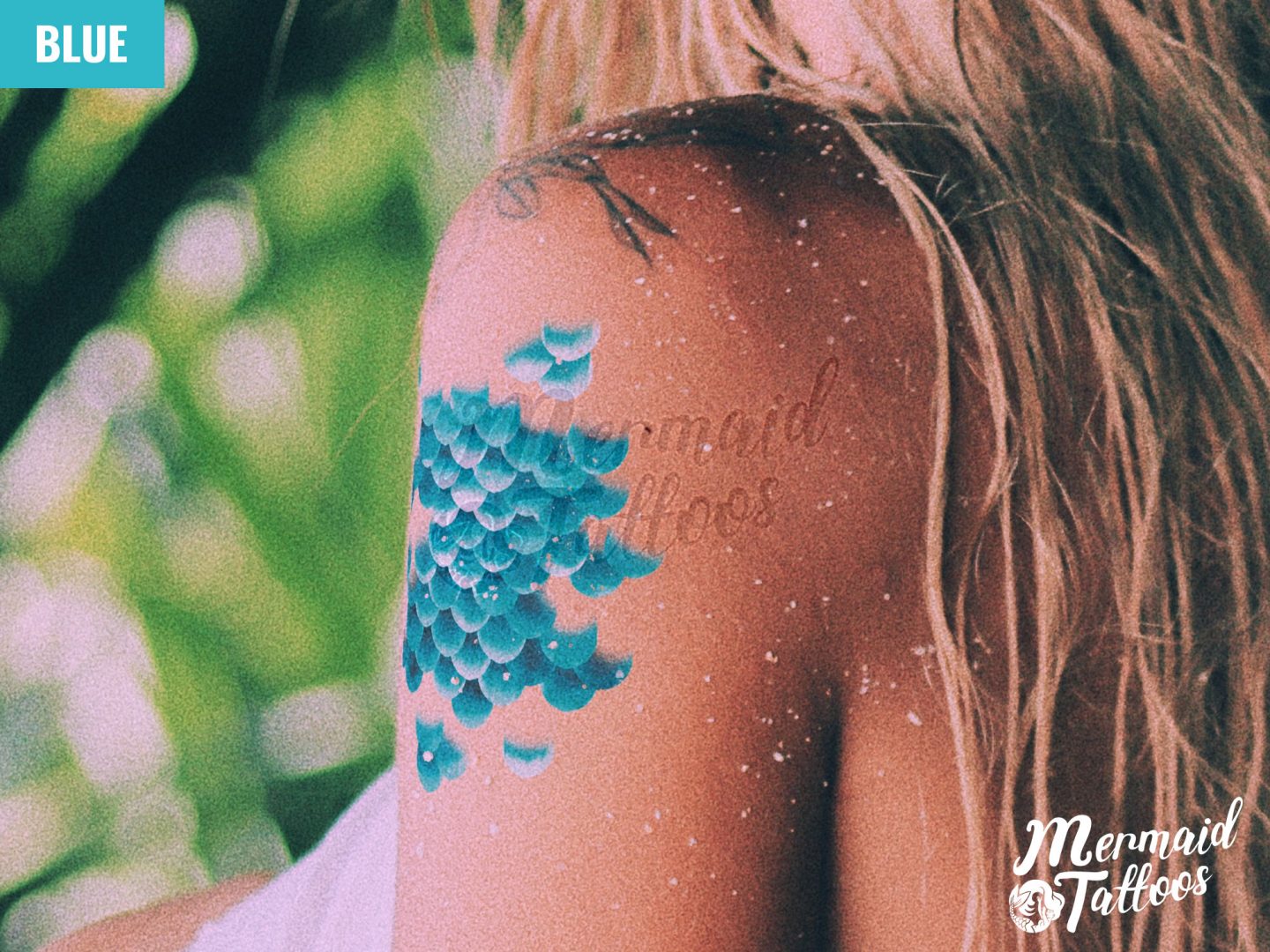 Small Mermaid Scale Temporary Tattoos | Mermaid Tattoos